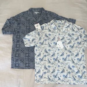 Two (2) New with tags mens Uniqlo Reyn Spooner Aloha Hawaiian shirts XL